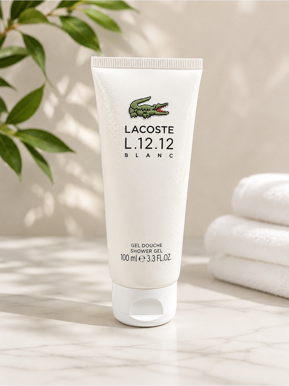 Lacoste L.12.12 Blanc Shower Gel – 100 ml (New & Unused)
